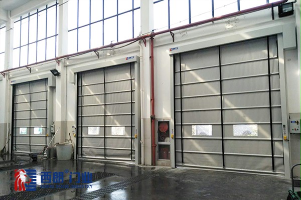 常州化工厂房柔性堆积快速门