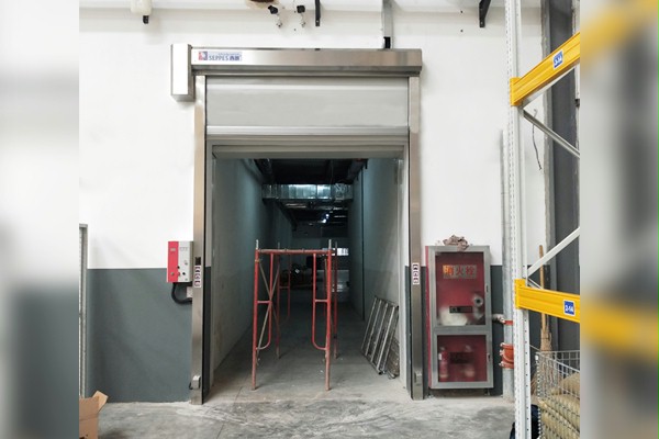 电子精密车间不锈钢快速卷帘门