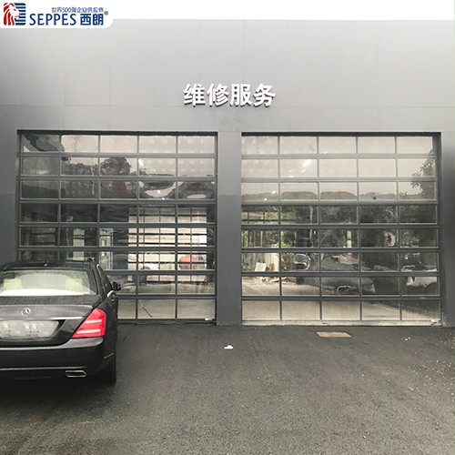 透明垂直提升门