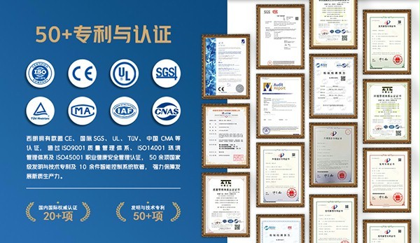 西朗门业专利与认证